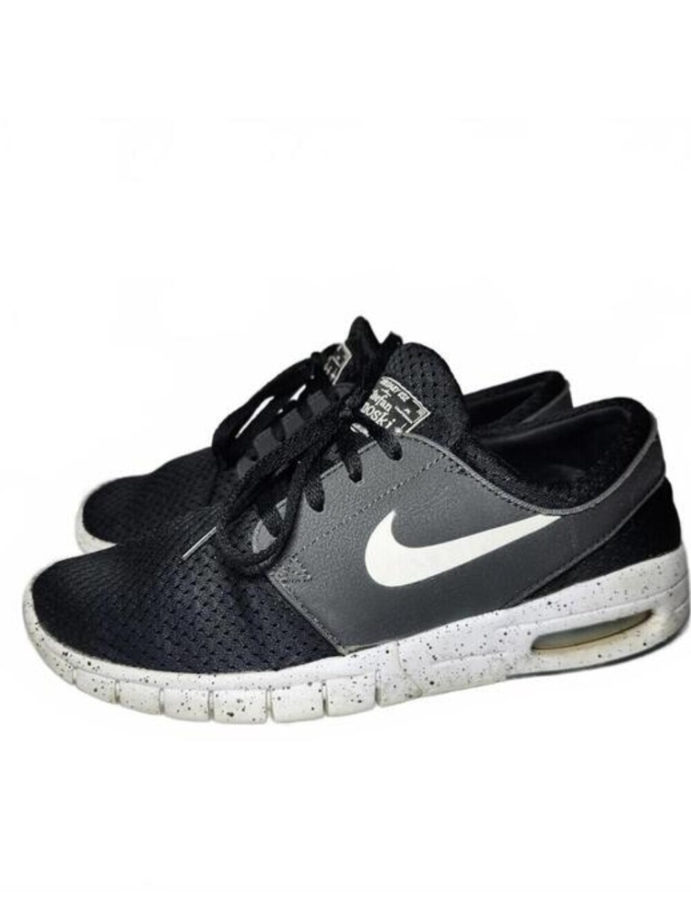 Nike Women’s SB Stefan Janoski Max Shoes Mesh Black Sz 7.5
